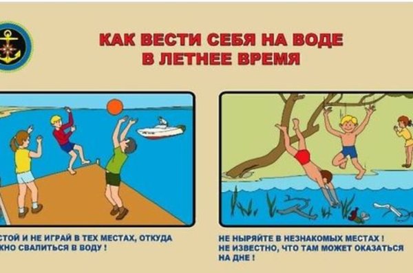 Безопасное поведение на воде в летний период для детей
