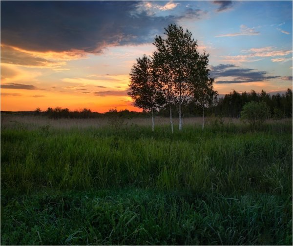 Закат за околицей