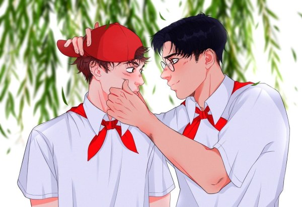 Лето в Пионерском галстуке Юра и Володя яой