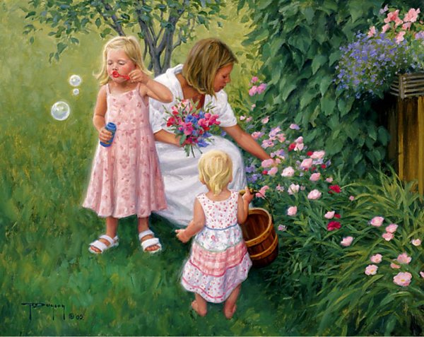 Художник Robert Duncan. Лето - счастливая пора детства.