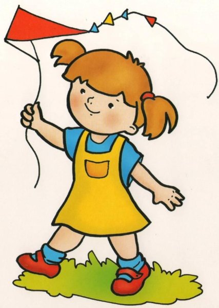 Дети в летней одежде мультяшные