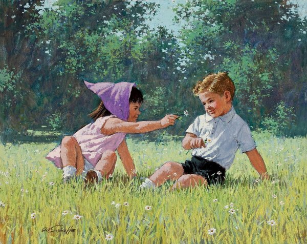 Лето дети природа