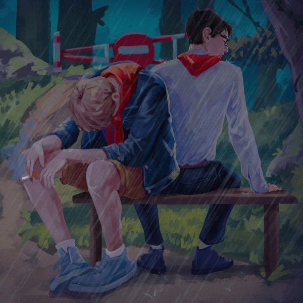 Володя лето в Пионерском галстуке