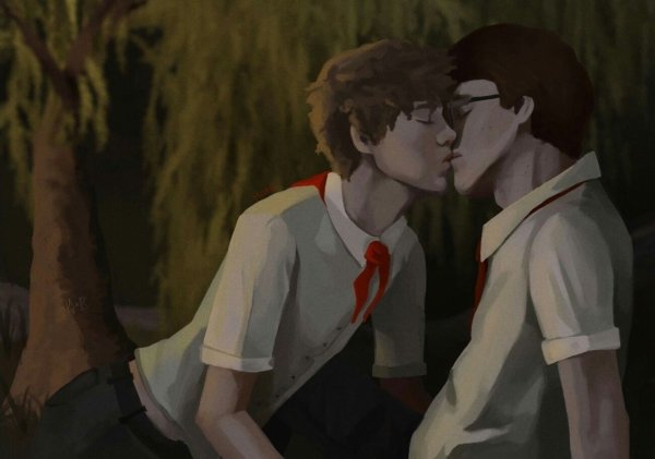 Юра и Володя лето в Пионерском галстуке