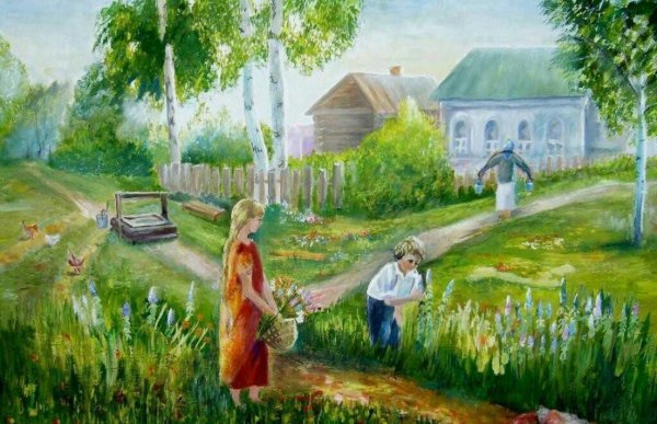 Сюжетная композиция лето