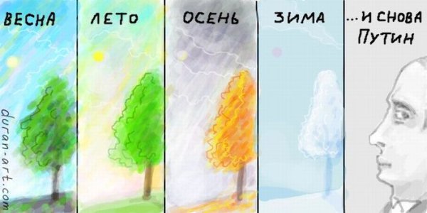 Зима Весна лето осень рисунок