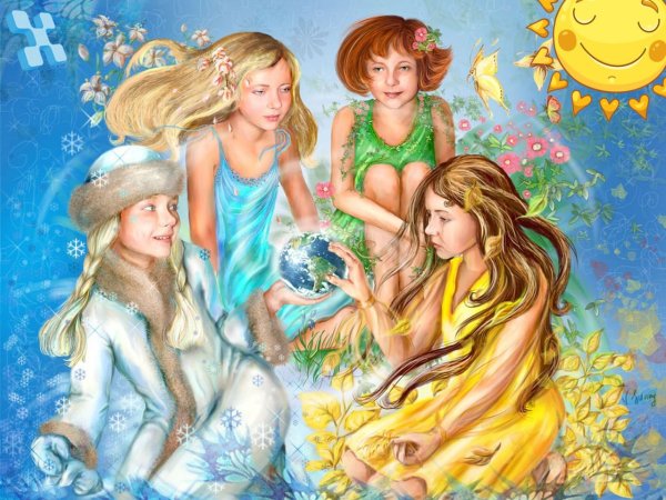 Сказочное объяснение смены времен года