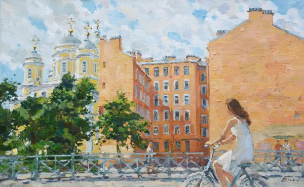 Городские пейзажи в живописи Павла Еськова