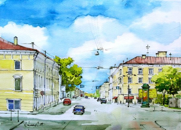 Городской пейзаж для детей