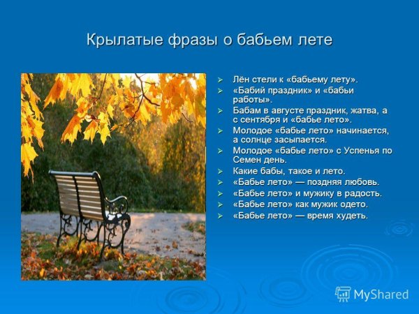 Бабье лето картинки