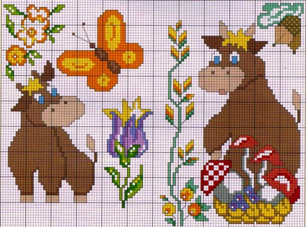 Вышивка для дошкольников