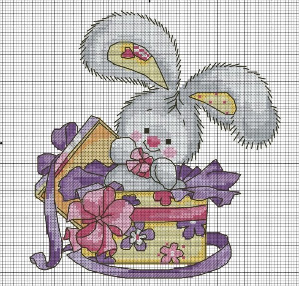 Вышивка "Зайка"