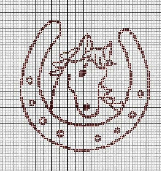 Вышивка подкова