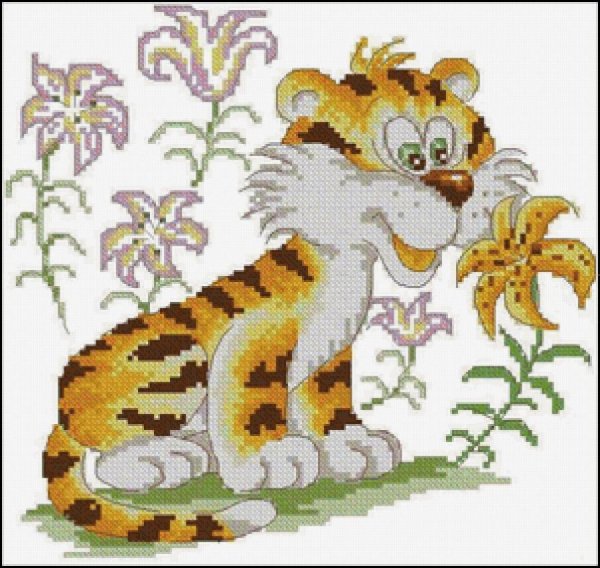 Набор для вышивания RTO тигр