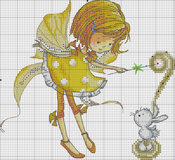 Вышивка крестом феечки