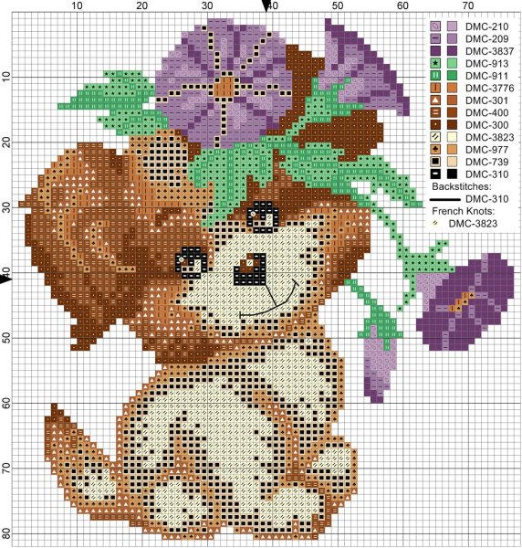 Вышивка крестом схемы