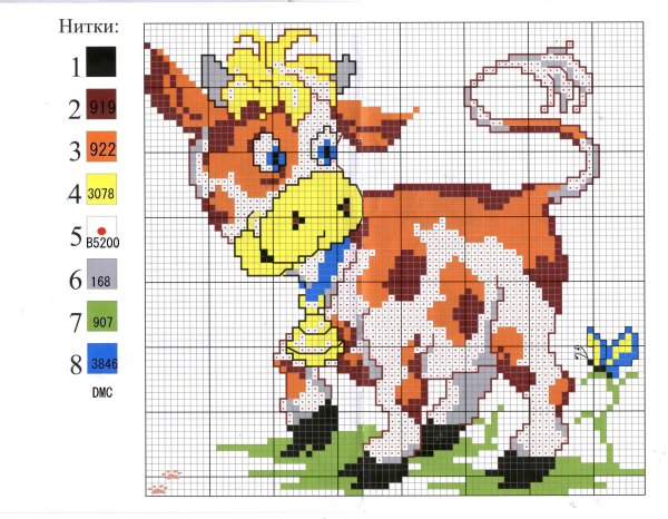 Вышивка схемы рисунков