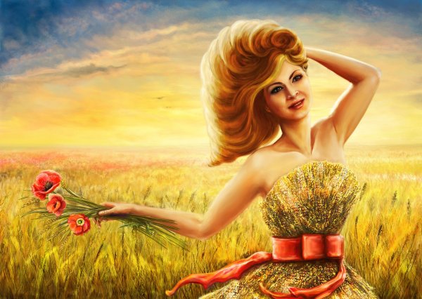 Женщина рисунок