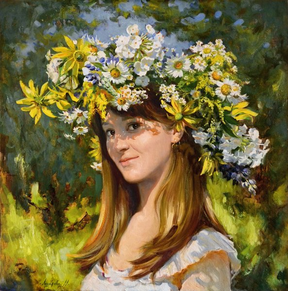 Намаконова Евгения декоративный портрет
