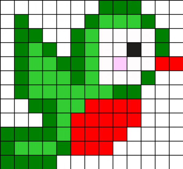 Рисунки в клеточку легкие