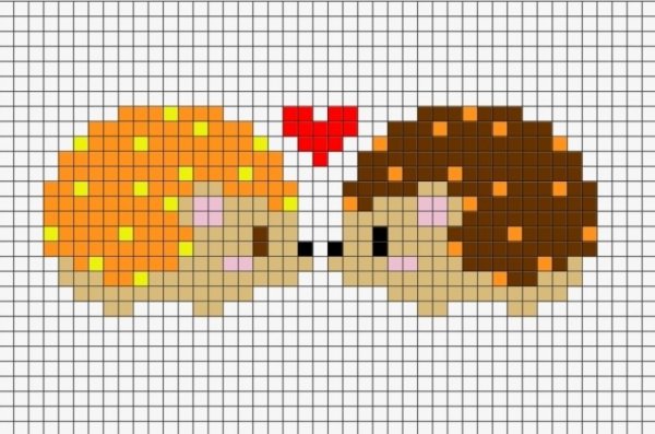 Рисунки по клеткам схемы