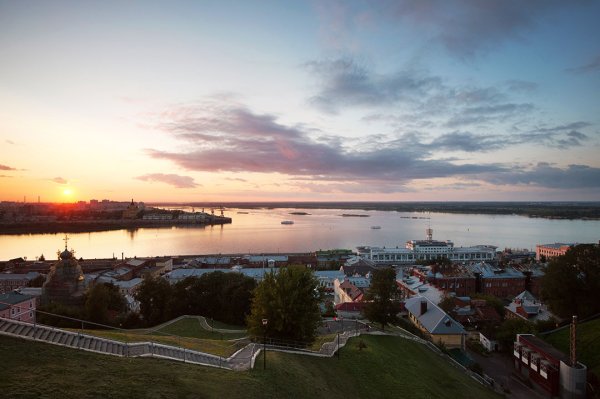 Набережная Федоровского Нижний Новгород закат