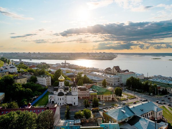 Нижний Новгород вид с птичьего полета