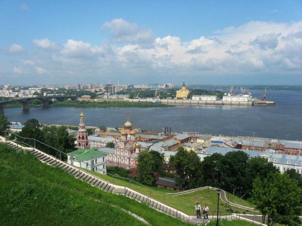 Нижний Новгород вид на собор Александра Невского от Кремля