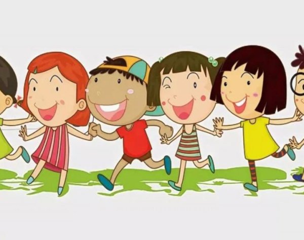 Дети в лагере мультяшные