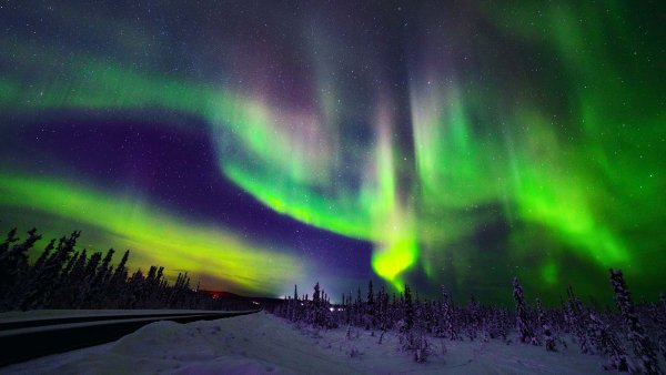 Северное сияние в Нарьян-Маре