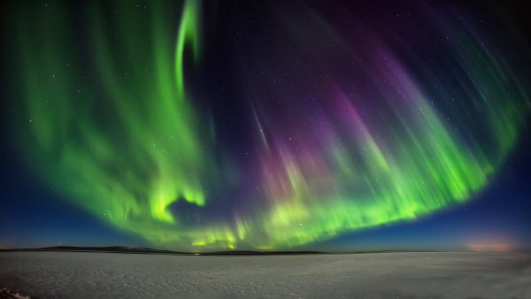 Аврора бореалис Северное сияние