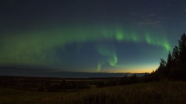 Паанаярви Северное сияние