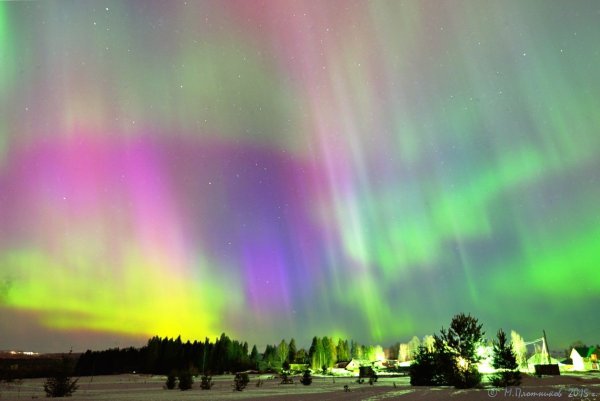 Северное сияние Сыктывкар