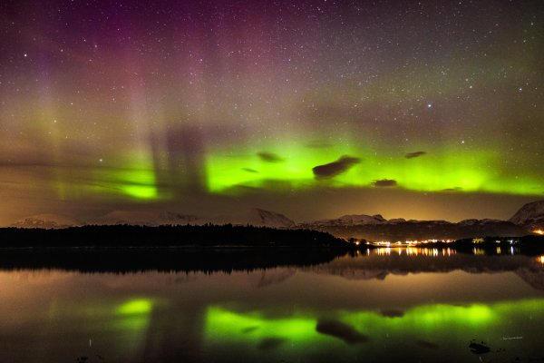 Полярное сияние в Канаде