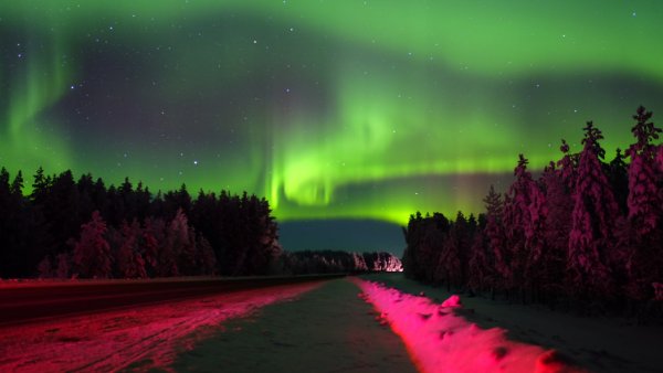 Аврора бореалис Северное сияние