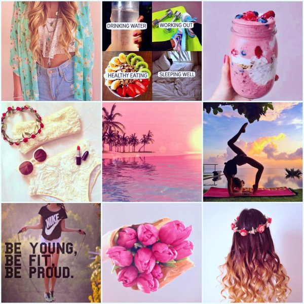 Красивые летние коллажи