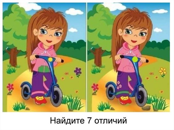 Найди отличия. Для девочек