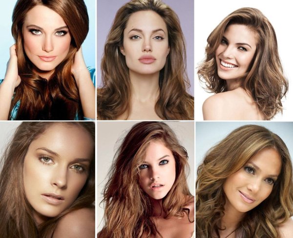 Цвет волос для цветотипа осень