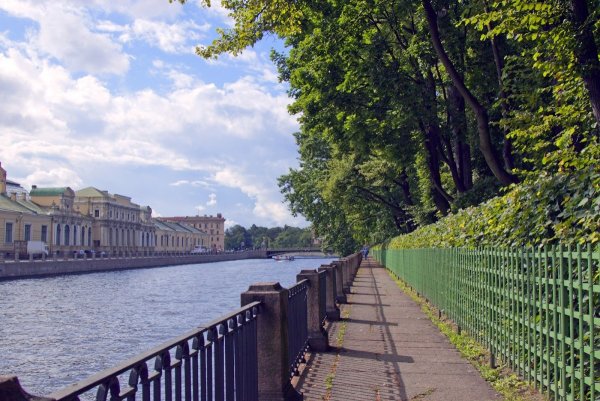 Дворцовая набережная рассвет