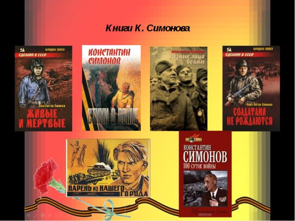 Константин Симонов произведения о войне