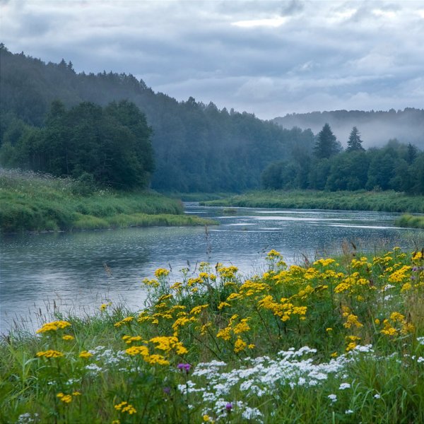 Лесной берег Долбенкино
