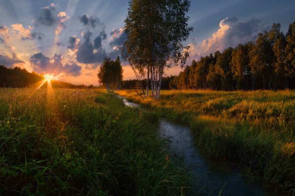 Рассвет на озере