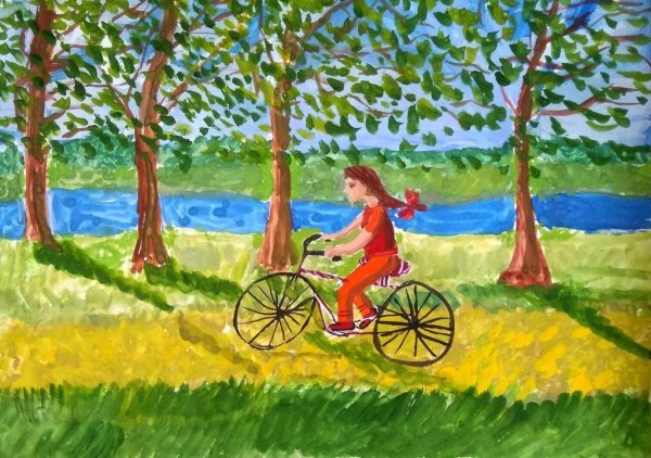 Рисунок на тему прогулка