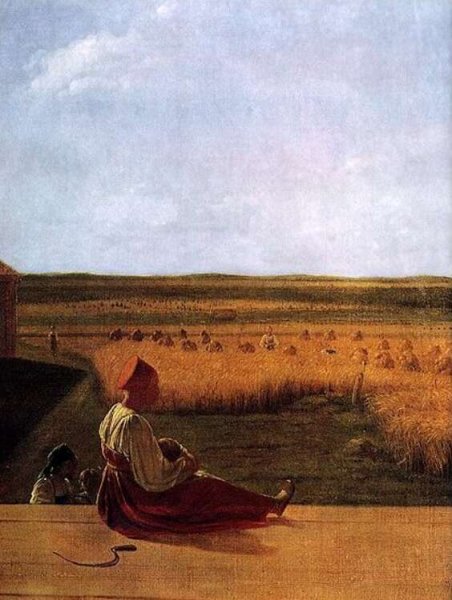 А Г Венецианов на жатве лето