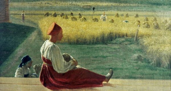 А Г Венецианов на жатве лето