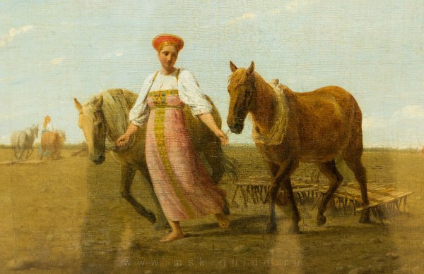 На жатве лето описание