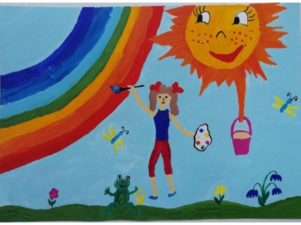 Рисунок лето для детей