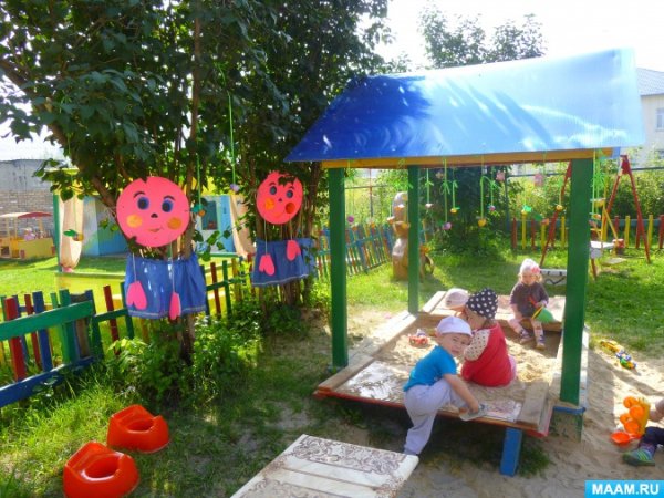 Летний участок в детском саду