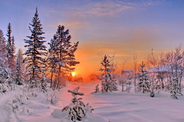 Зима декабрь