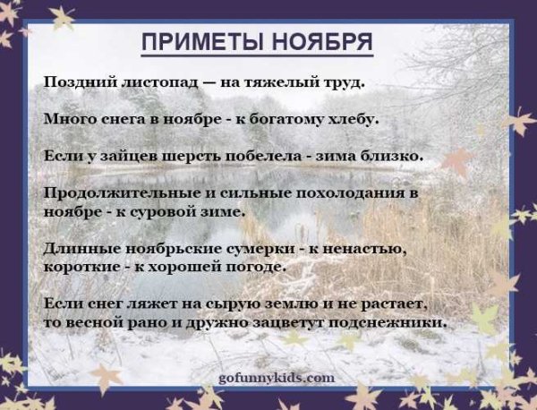 Пословицы о приметах